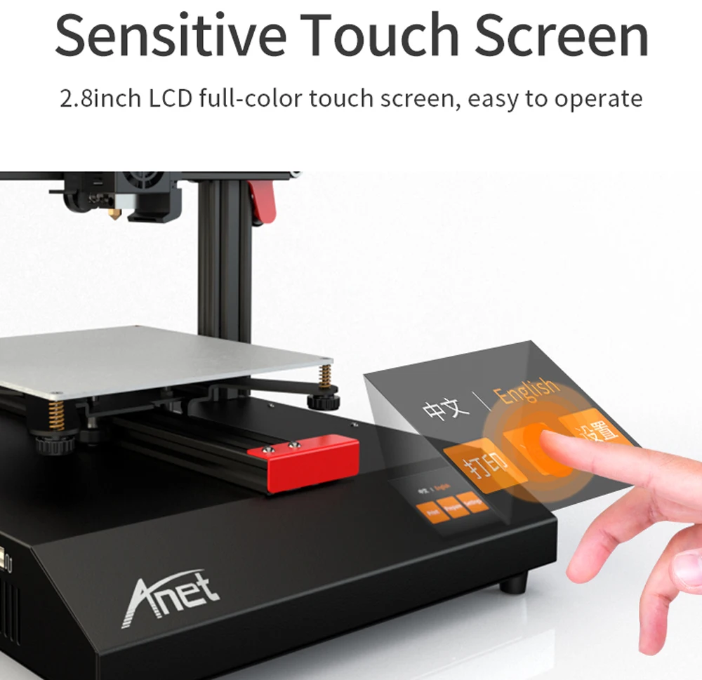 Новый обновленный Anet ET4 полностью металлический интегрированный 3D принтер с
