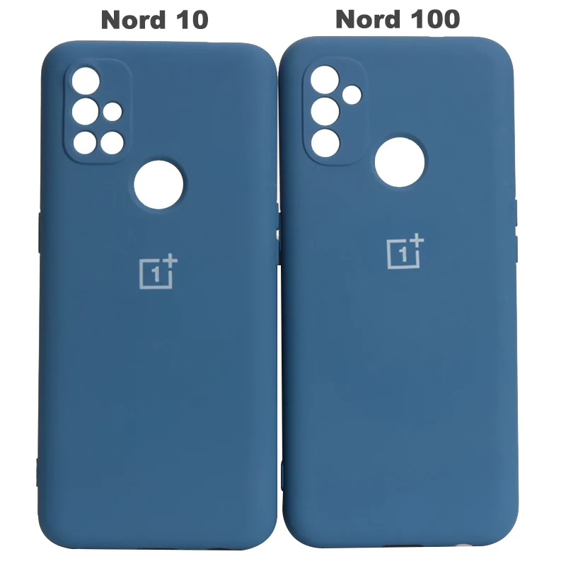 mobile pouch Original OnePlus Nord N10 Case Liquid Silicon Back Cover One Plus Nord N10 Nord N100 Soft Case Shockproof Full Protectiver Case waterproof phone pouch