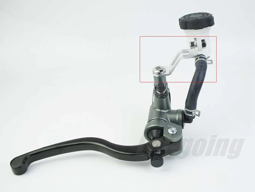 Motorcycle Fluid Reservoir Cover Set Holder Brake Tank Bracket Motorcycle Bike Brake Master Cylinder Fluid Reservoir Tank Oil Cup Support for Adelin PX1 Frando