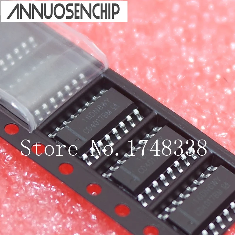 Счетчики/делители SMD CD4017 100 SOP-16 4017 шт. Новое хорошее качество CD4017BM | Электронные