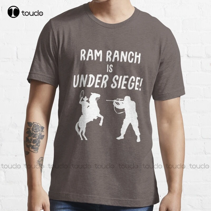 New Ranch Is Under Siege! T-shirt Cotton Tee S-3xl Muscle Shirts For Men Custom Aldult Teen Unisex Funny - T-shirts - AliExpress