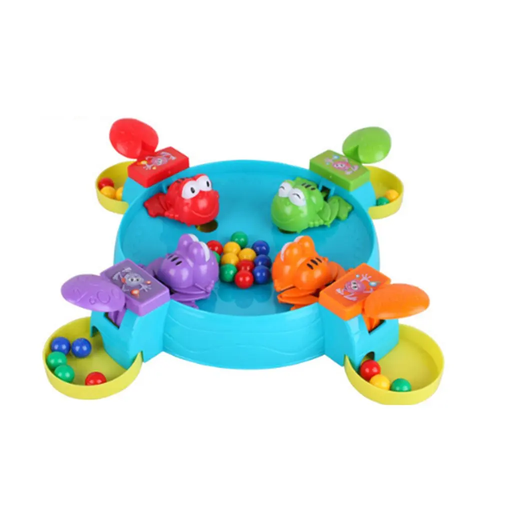 

Frogs Swallowing Beads Multi-player Game Feed the Hungry Froggies Parent-child Desktop Interactive Game Feeding Toy For Kids Hot