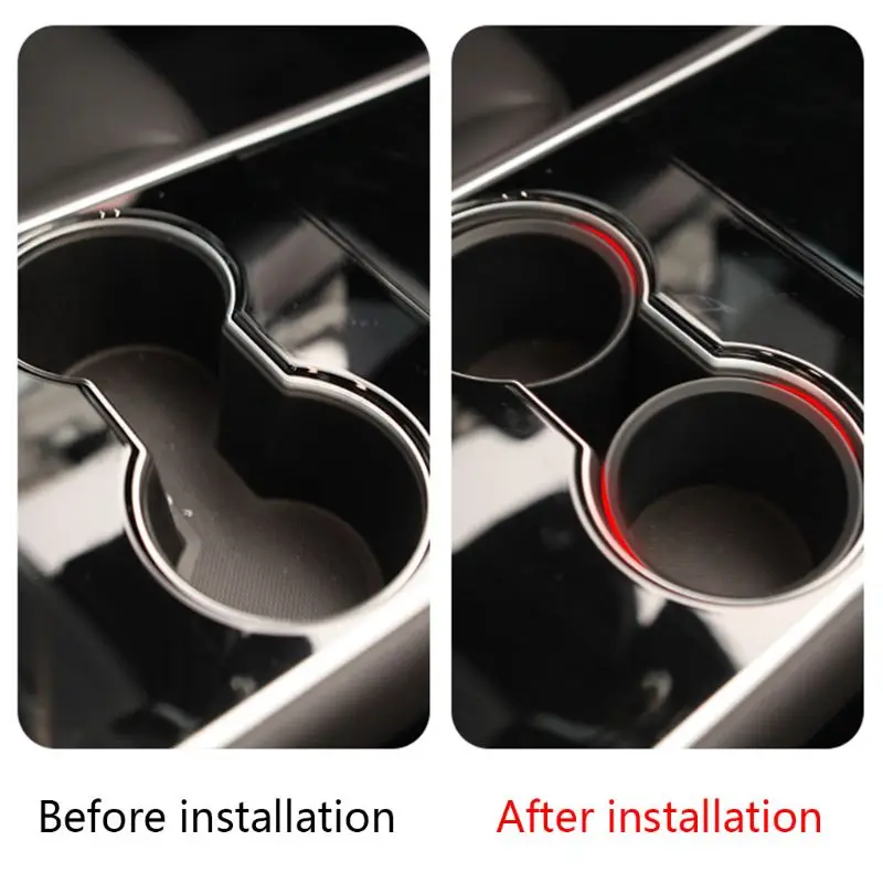 Expander Black Water Cup Organizer Holder Adapter For Tesla Model 3 Accessories YHQ
