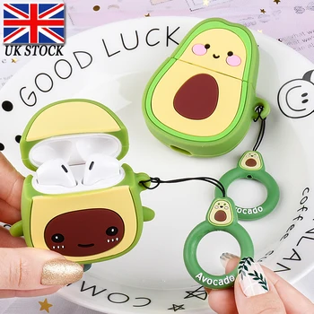 

3D Cute Avocado Pattern Silicone Earphone Cover For Apple Airpods 2 1 Lovely Cute Headphone Case For Airpods Case Air Pods Case