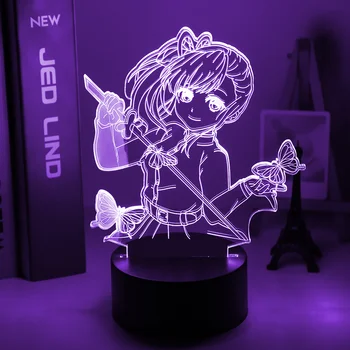 

Anime Demon Slayer Tsuyuri Kanawo Figure Led Night Light for Girls Room Decor Nightlight Kimetsu No Yaiba Gift Table 3d Lamp
