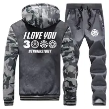 *#Best Price I love You 3000 Thanks Tony Mens Tracksuit Winter Men Warm Set Thick Jackets+Pants 2 Pieces Sets Male Camouflage Hoodies Suit *#Best Price I love You 3000 Thanks Tony Mens Tracksuit Winter Men Warm Set Thick Jackets+Pants 2 Pieces Sets Male Camouflage Hoodies Suit