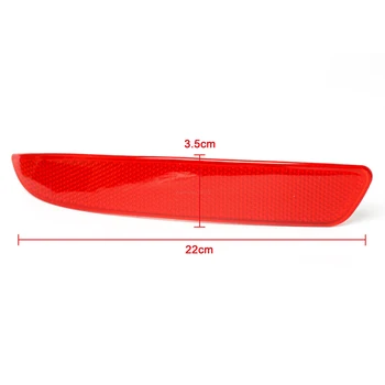 

For BMW X5 X6 E70 Bumper Reflector Exterior Sport Cover Lens Red Replacement