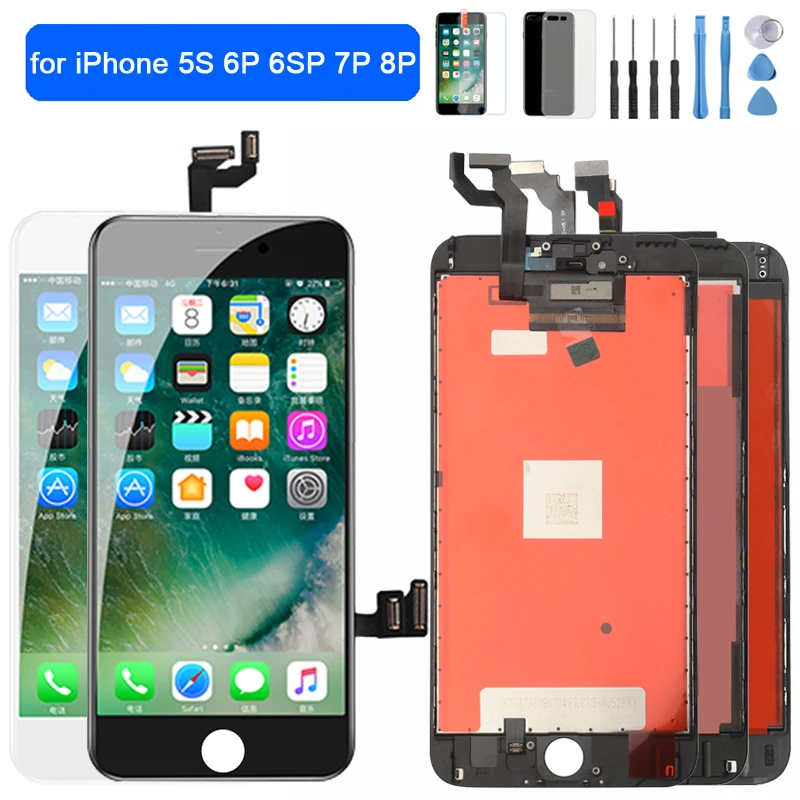 ЖК-дисплей AAA +++ для iPhone 5S 6P 6SP сменный сенсорный экран с дигитайзером в сборе 7P 8Plus