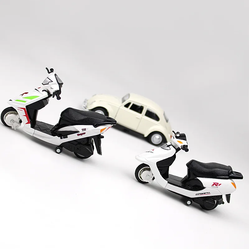 Новые 1:16 масштаб педали мотоцикла сплав Пластиковые модельные автомобили 4 стиля милые модели скутеров лучшие коллокации игрушки для детей