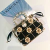 Pearl Basket Evening Clutch Bag Women Famous Brand Hollow Out Flowers Beaded Metallic Clutch Purse Korean Bucket Handbag Party ► Photo 3/6