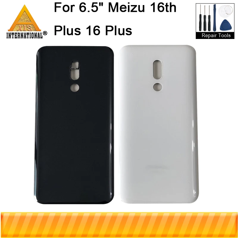 Axisinternational для 6," Meizu 16 16th M882Q/M882H 3D стеклянная задняя крышка батарейного отсека чехол+ рамка для камеры стеклянный объектив