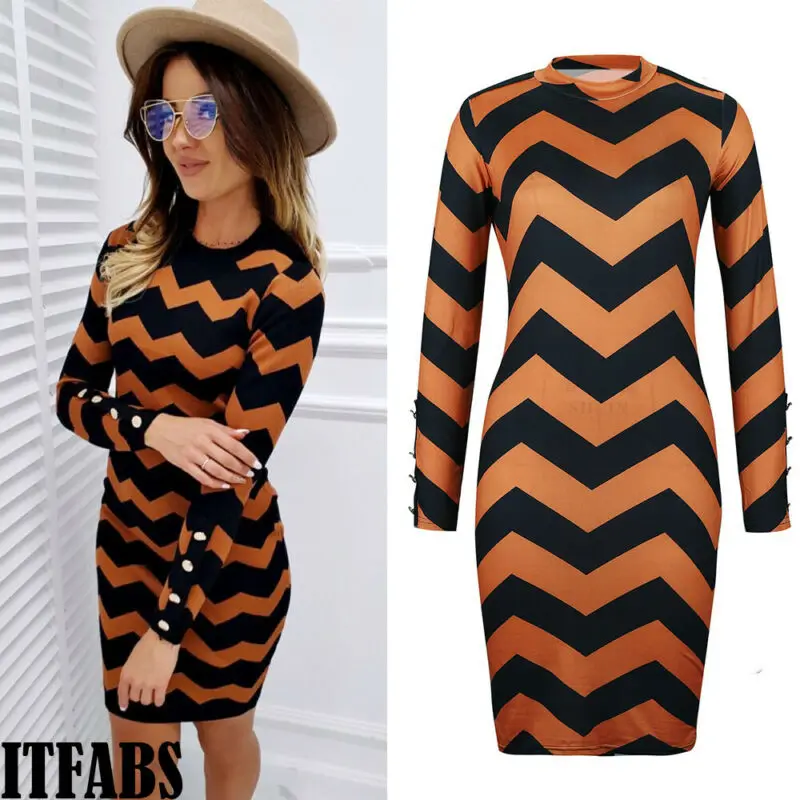 Fashion Women Dresses Ladies Long Sleeve with Mini Dress Round Neck Warm Bodycon Vestito Knit Casual Ladies Mini Slim Dresses