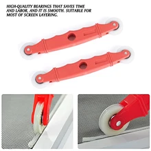 

Screen Door Window Installation Tool Rubber Gauze Wheel Window Install Tool Hand Spline Roller Rolling Screen Door Nylon Handle