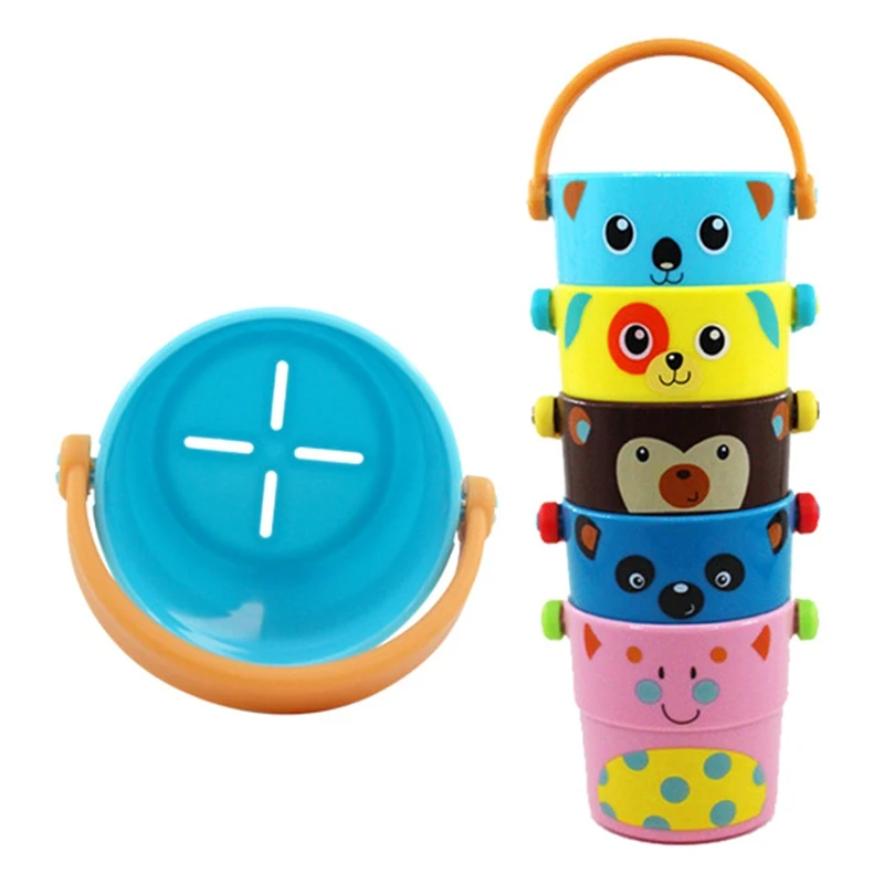 Детские игрушки для душа, игрушки для ванной, коробка, ведро для купания, распылительный инструмент для купания, милая чашка с потоком, стильная детская игрушка