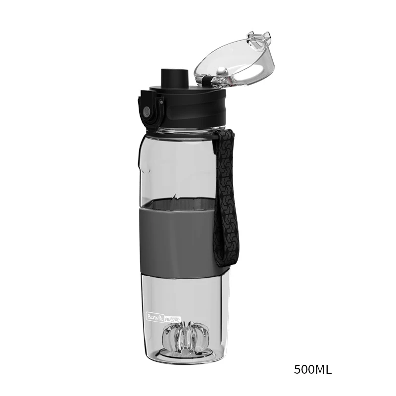 Популярный портативный спортивный соломенный чайник для фитнеса пластиковая