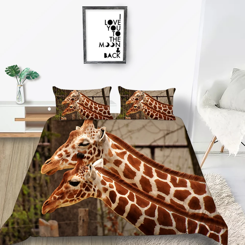 early days giraffe comforter