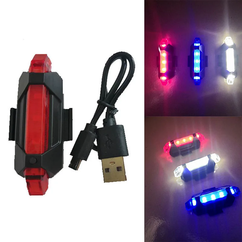 MTB Luz de bicicleta USB recargable traseras LED trasera de bicicleta luz de advertencia bicicleta linterna accesorios de ciclismo|Luz de bicicleta| - AliExpress