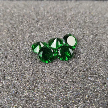 

High quality gemstones,Green color glass,Round shape,for jewellry making(1000pcs)