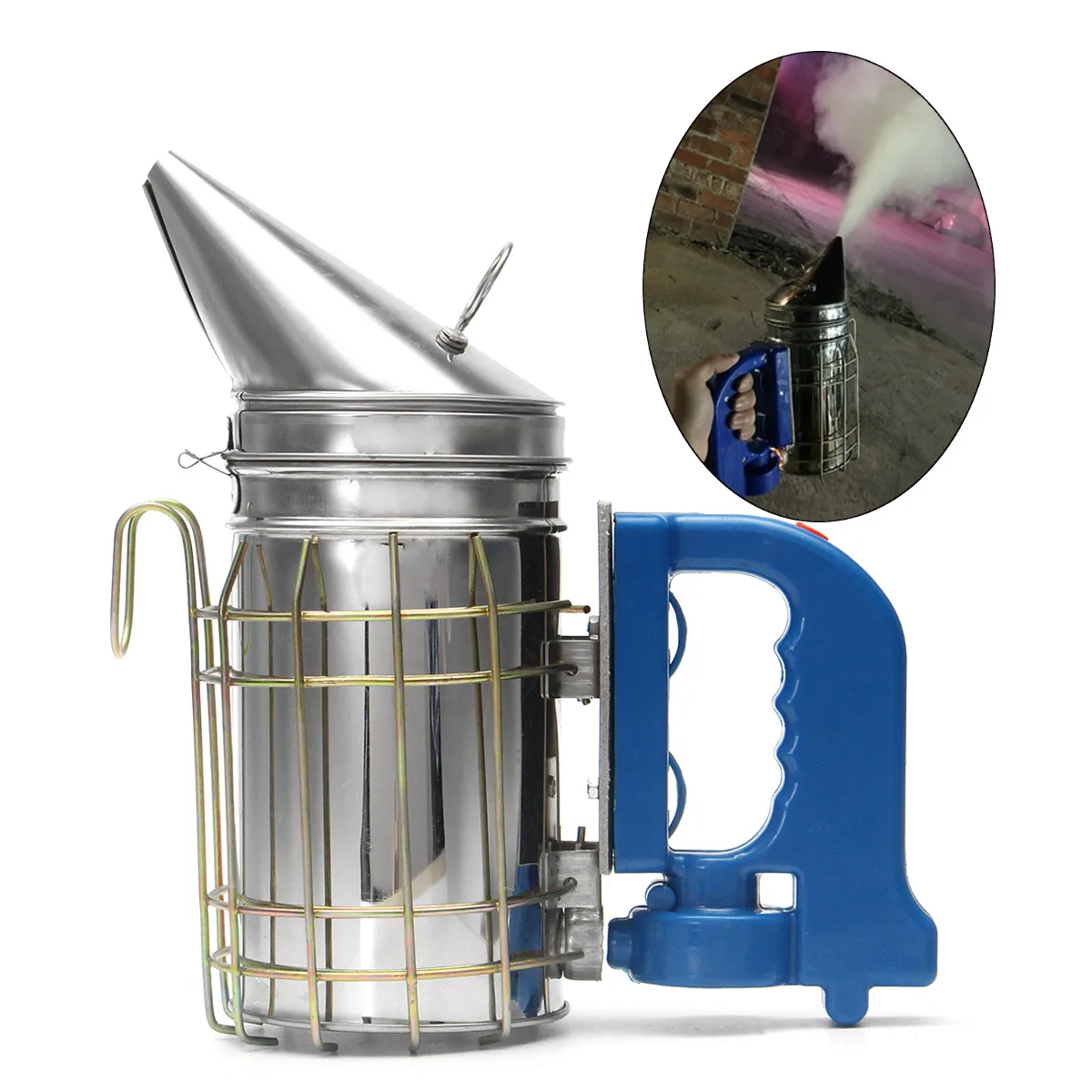 Электрический курильщик из нержавеющей стали инструмент пчеловода комплект передатчика дыма дымарь для пчелиных ульев паров машина apculture поставки