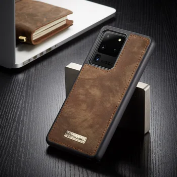 

Magnetic Flip Wallet Case For Samsung S20 Plus A50 A70 Note 10 9 S9 S10 Plus Luxury Multi Card Holder Slots Zipper Leather Cover