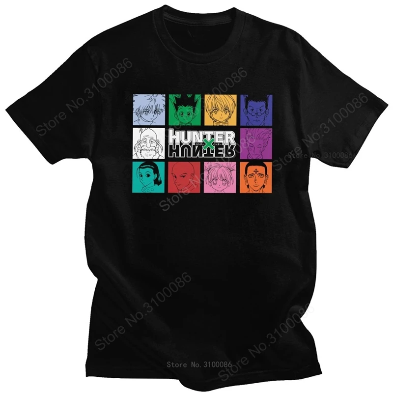 Модная мужская футболка Hunter X хлопковая с короткими рукавами топы Hisoka Morow круглым