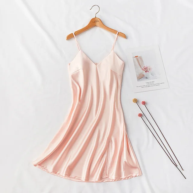 nightdgown 5 Сексуальное повседневное Короткое женское кимоно платье Lettle вышивка невесты свадебное платье для невесты удобные атласные шарфы ночное белье домашняя одежда - Цвет: nightdgown 5