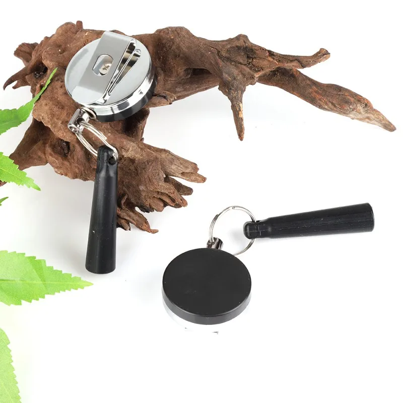 

Outdoor Heavy Duty Retractable Pen Pull Holder Reel Carpenter Pencils Anti Lost Rope Key Ring Chain Belt Clip Tools