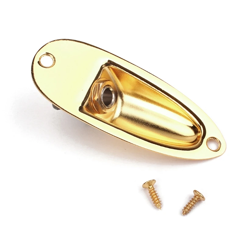 

Boat Input Output Jack Plate Socket With Screws Strat Guitar Parts