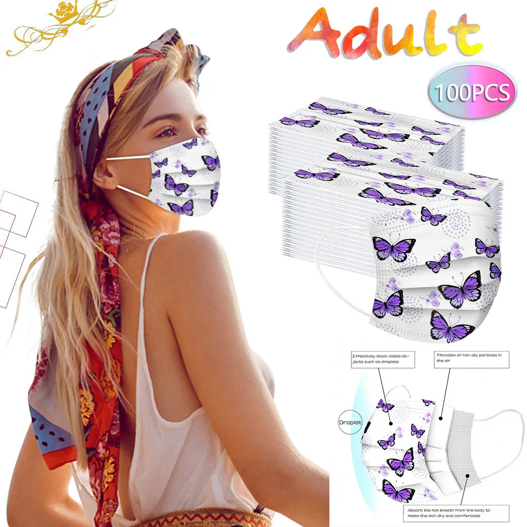 Top Selling 2020 Mascarillas Adult Mask Jetable Face 3Ply Ear Loop 10/20/30/40/50/100PCS Support Wholesale Dropshipping | Дом и сад