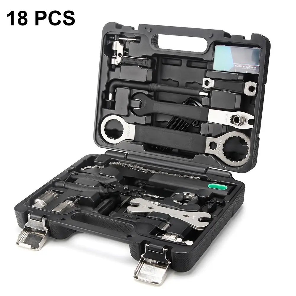 

Bicycle Repair Kit Toolbox Set Wire Adjuster Chain Cutter L-shaped Wrench Mountain Bike Cycling Equipment Portable Repair Tools