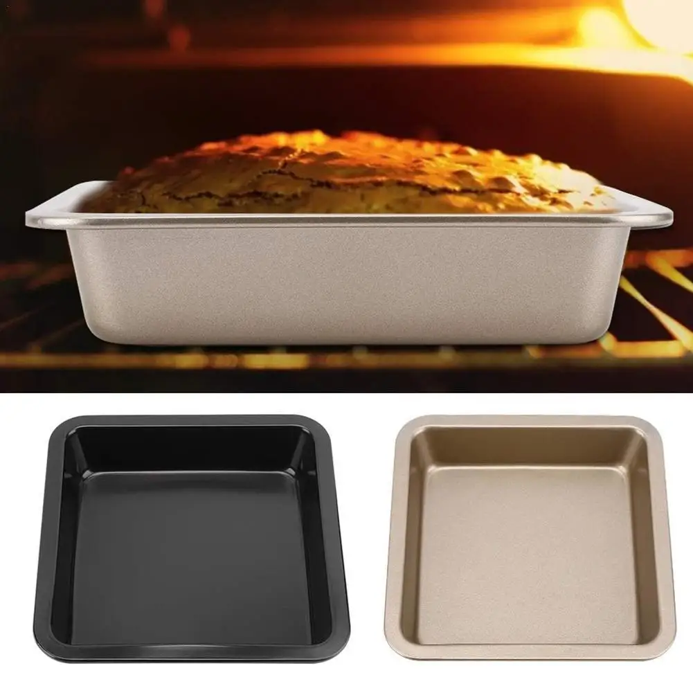 7/8 Inch Square Baking Pan High Carbon Steel Chef Nonstick Tray Microwave Oven Cookie Toast Bakeware Bread Mold | Дом и сад