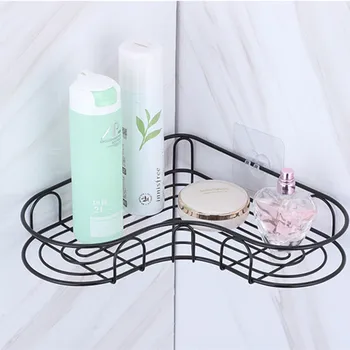 

No Trace Stickers Free Punch Corner Shelf Bathroom Corner Shelf Storage Rack Kitchen Tripod