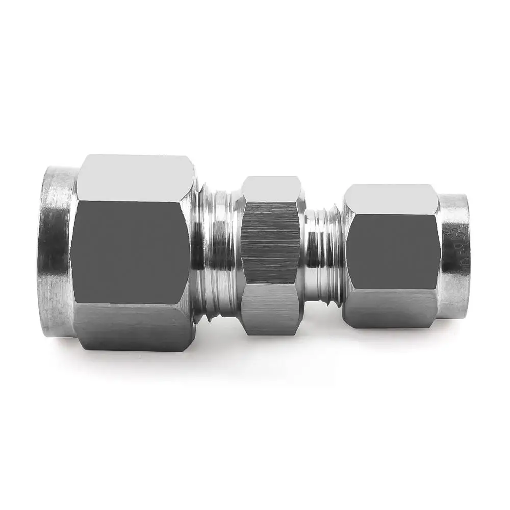

Tube 304 stainless Ferrule adjustable 3/4/6/8/10/12mm OD Tube Compression Fitting Connector
