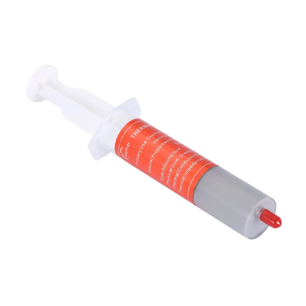 

New 30g Syringe Thermal Grease gray CPU Chip Heatsink Paste Conductive Compound ABS Material Wholesale