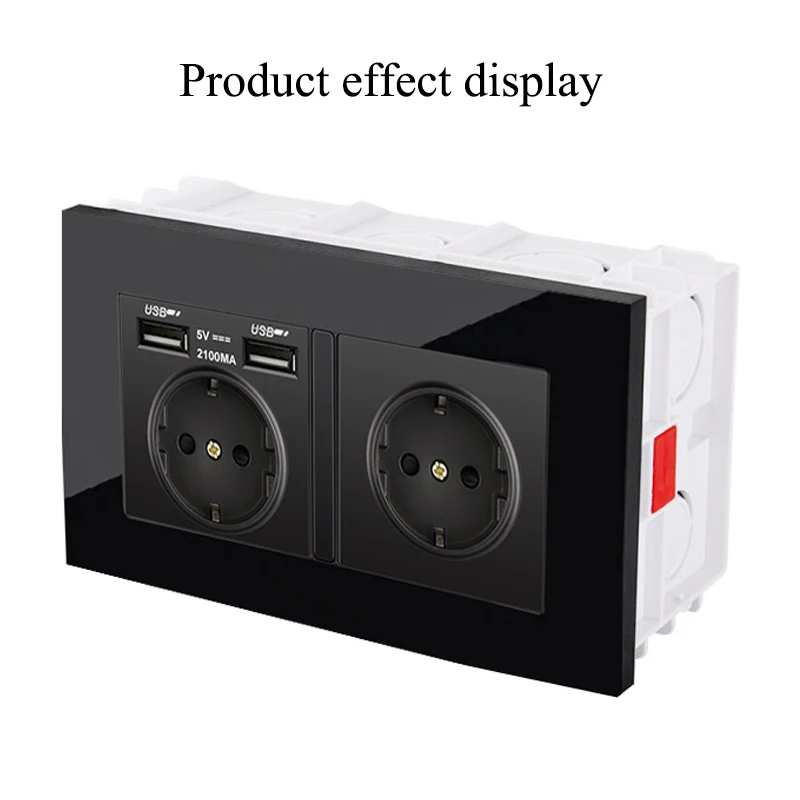 PSSRISE EU UK Standard 146 Type Installation Box Wall Light Switch Power Socket Junction Box Hidden Bottom Mounting 146*86mm