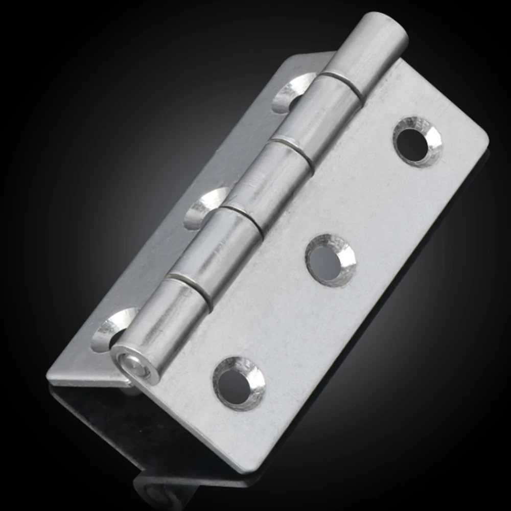 21 Pieces 304 Stainless Steel Flat Open Door Folding 75*50mm Thickness 2mm Mute Hinge