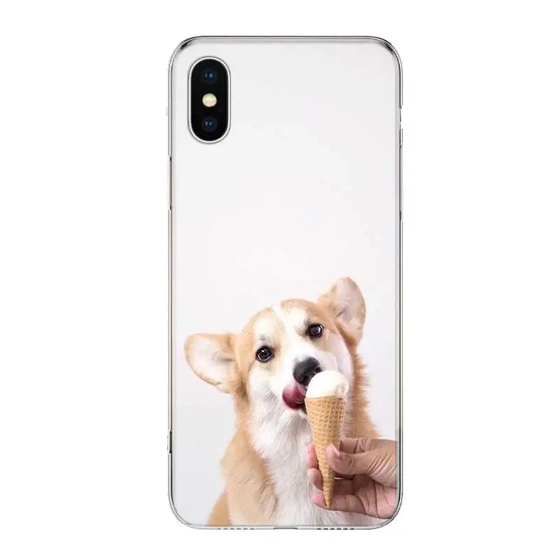 Cute lovely Corgi dogs animal Phone Case Cover For iPhone 13 11 Pro 12 Mini 7 8 6 6S Plus + XR X XS MAX SE 5 5S Art Customized