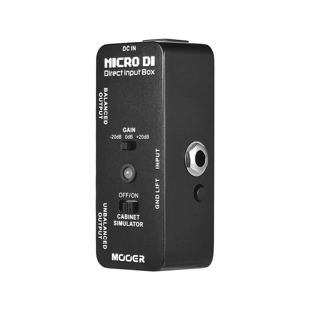 

MOOER MICRO DI Cabinet Simulator Guitar Pedal DI Box Guitar Effect Pedal Full Metal Shell Guitar Parts & Accessories