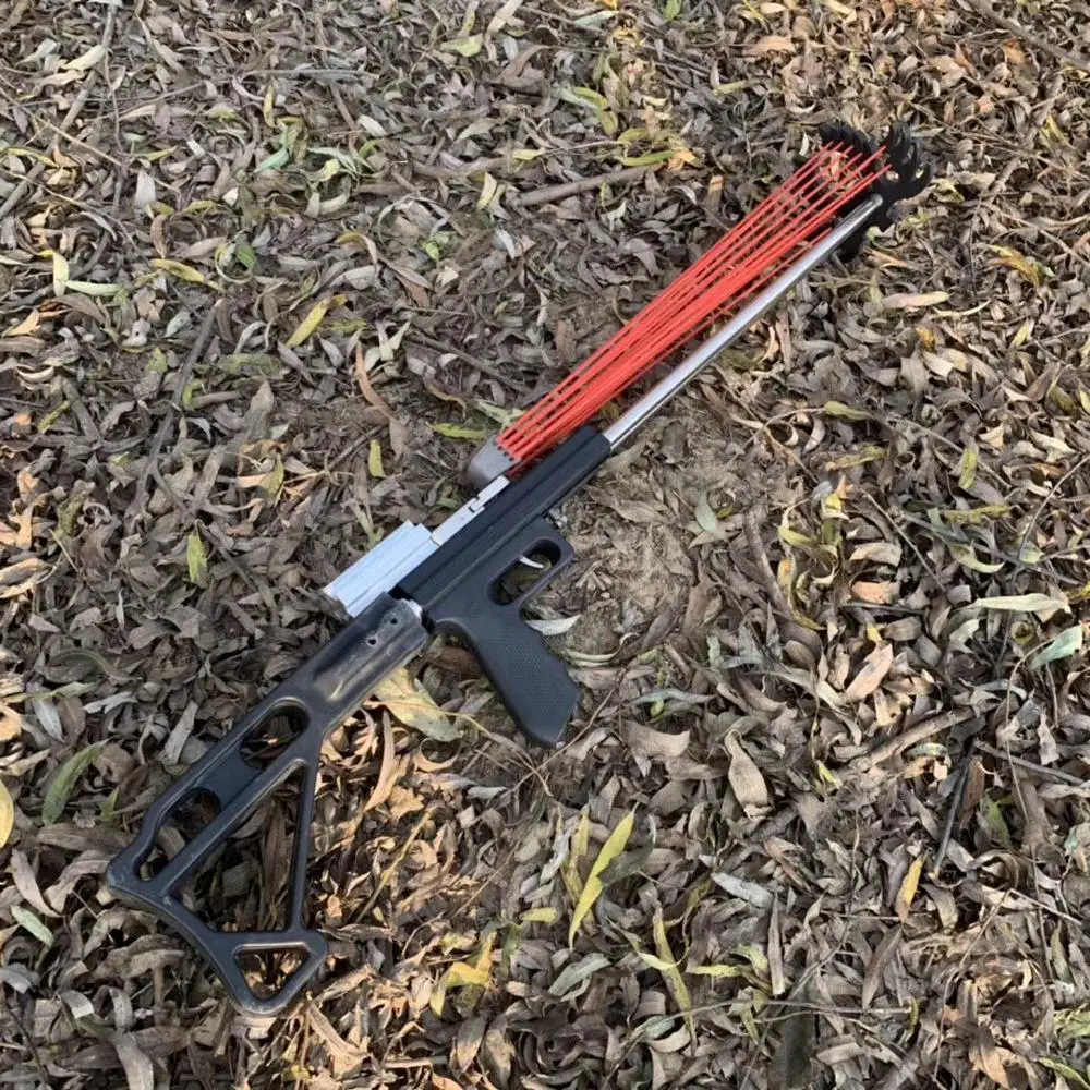 Kaufen Mini Kreative recanting schleuder bohrung mechanische slingshot im schießen spielzeug Jagd werkzeuge Erstellt