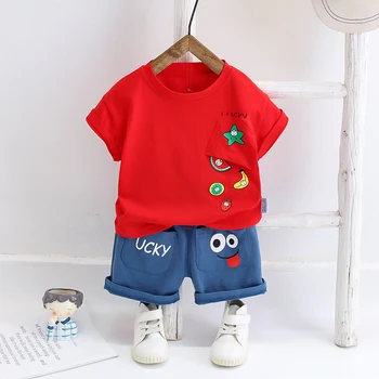 

Baby Boy Girl Clothes Cartoon Cute Baby Clothes Set 2020 Summer Baby Sport Suit For Newborn Clothes 2Pcs Outfits Infant Clothing