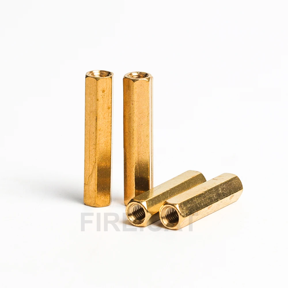 M2 M2.5 M3 M4 Motherboard PC Brass Hex Standoff Spacer Female to Female Screw 10/20/50 Pcs Laiton Bushing Stud Hollow Pillars