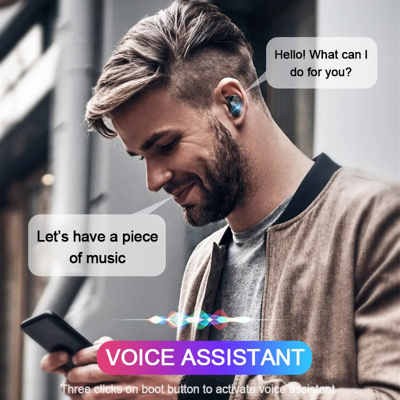 H& A Новые Bluetooth V5.0 беспроводные наушники Bluetooth наушники Hi-Fi стерео спортивные наушники гарнитура наушники для iOS Android телефонов