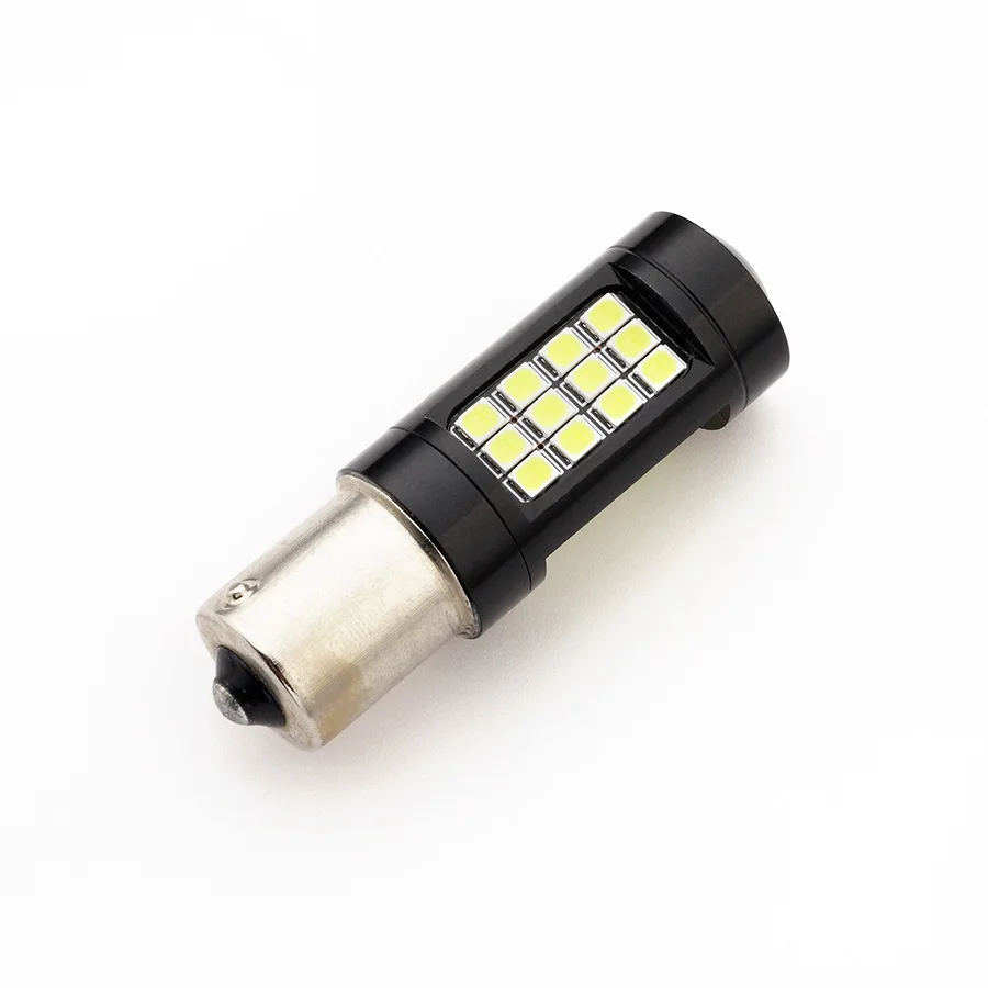 После сотней 1156 1157 2835 42 Lampblack Алюминиевый Автомобильный светодиодный фонарь для рулевого управления лампа заднего хода подсветка декодирование 100 Вт