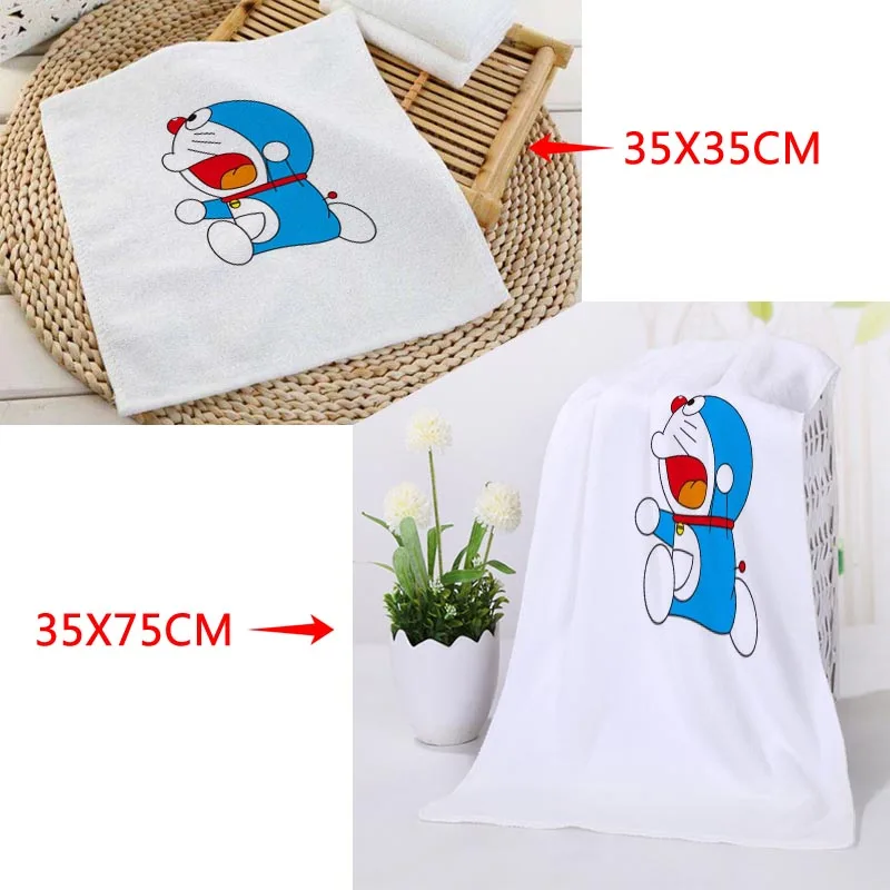 Горячее предложение на заказ Doraemon печать полотенца s квадратные прямоугольные полотенца Размер 35x35 см 35x75 см хлопок полотенце для лица Ткань индивидуальный логотип - Цвет: 5