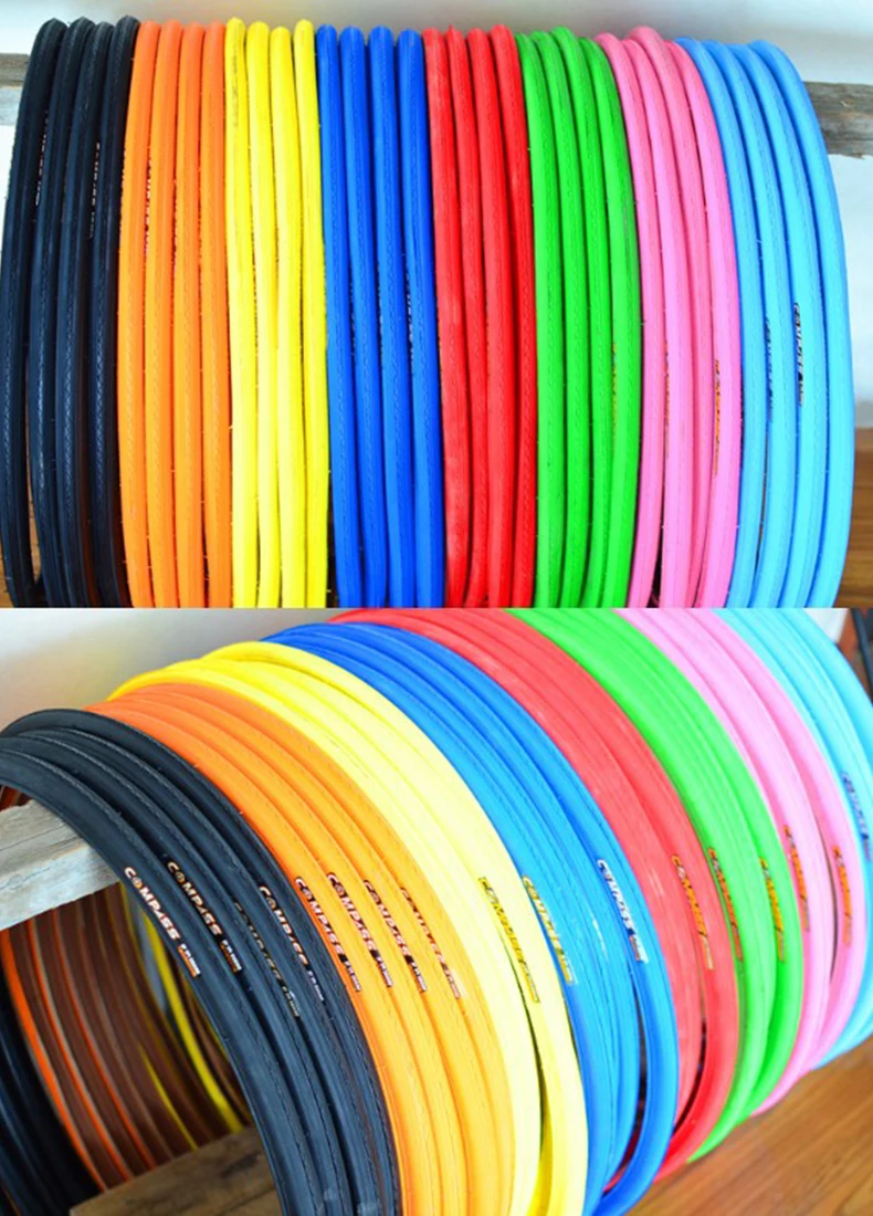 Велосипедные шины с компасом 700C 700* 23C 700* 25C Fixie велосипедные шины, сверхлегкие шины для шоссейных велосипедов 700 Pneu, анти-ударная энергия, многоцветные