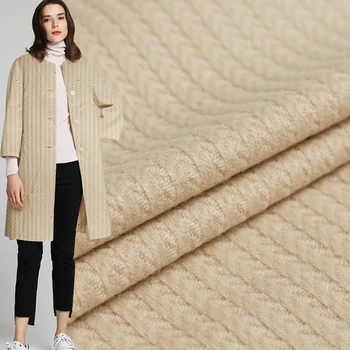 

Red Raspberry Camel Stripe Wollen 100%Wool Garment Materials Winter Women Jacket Overcoat Sewing Cloth Tailor Freeshipping