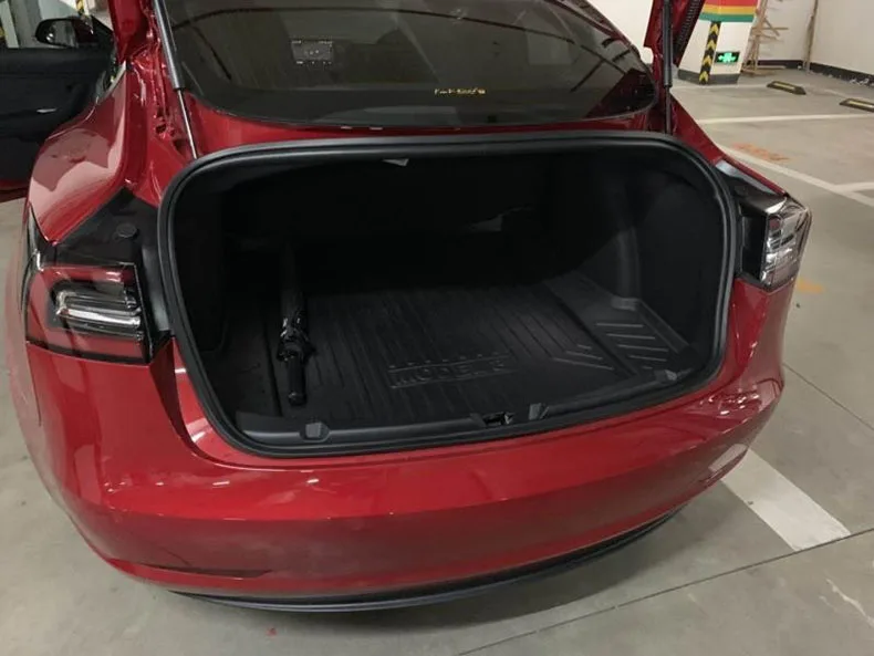 Для tesla модель 3 ВОДОНЕПРОНИЦАЕМЫЙ TPO коврик для багажника автомобиля багажника ковер аксессуары с покрытием