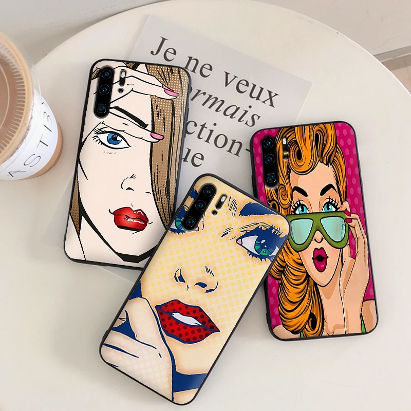 

pop art Soft Silicone Phone Case For Huawei P10 P20 2019 P8 P9 Mini P30 LITE for Huawei P Smart Z 2018 P20 Pro Coque