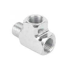 Датчик давления масла и воды и адаптер T тип тройник фитинг трубы 1/8 тройник 3 способа