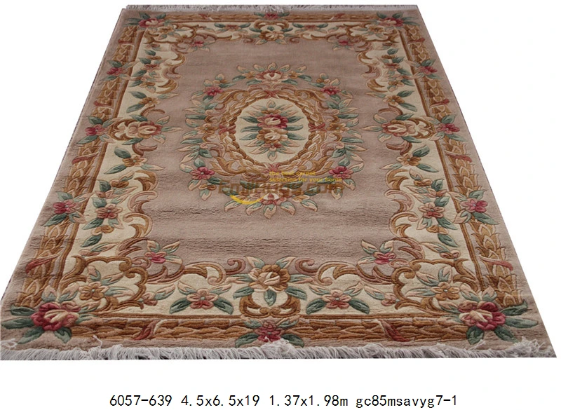 6057-639 4.5x6.5 Savonnerie китайские шерстяные ковры один из видов Savonnerie уникальные рукодельные гостиной Красочные Вязание savonnerie - Цвет: 6057-639 4.5x6.5